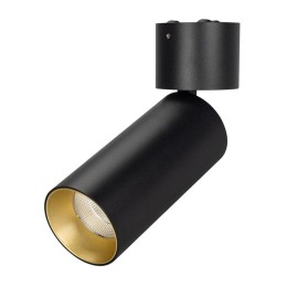 Светильник SP-POLO-SURFACE-FLAP-R65-8W Day4000 (BK-GD 40 deg) (IP20 металл) Arlight 027526