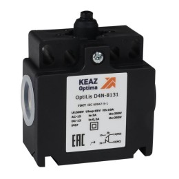 Выключатель концевой OptiLiS D4N-8131 толкатель пластик. EN 50047 XCKT2112P16 КЭАЗ 365314