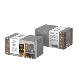 Гирлянда светодиодная "Светодиодный Дождь" 1.5х1м 96LED тепл. бел. 8Вт 230В IP20 с контроллером пров