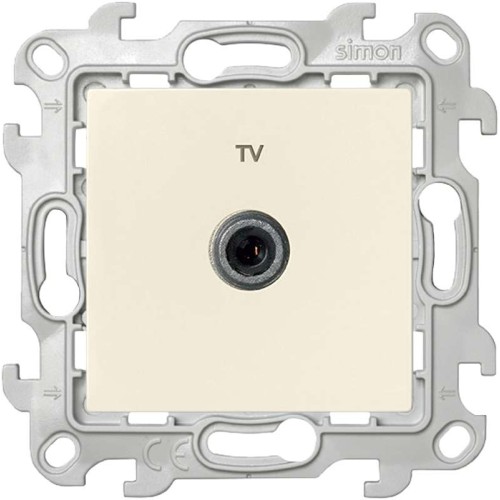 Розетка телевизионная проходная TV СП Simon 24 IP20 механизм сл. кость Simon 2410475-031