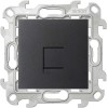 Розетка телефонная СП Simon 24 RJ11 IP20 механизм графит Simon 2410480-038