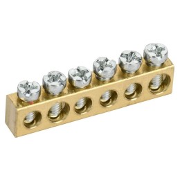 Шина нулевая 6х9 6 отверст. TEKFOR IEK TF-KP00D-SN-06