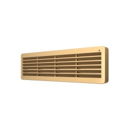 Решетка вентиляционная ДП фланец 432х117 переточная 450х131 пластик Beige ERA 4513ДП беж
