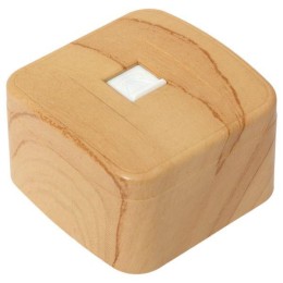 Розетка телефонная 1-м ОП Минск Phone свет. дерево EKF EGT01-034-30