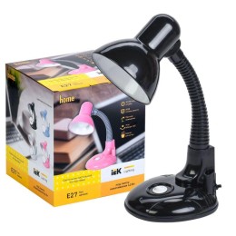 Светильник настольный 1005 с кармашком Е27 черн. IEK LNNL5-1005-2-VV-40-K02