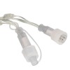 Гирлянда светодиодная "Нить" 10м 100LED тепл. бел. IP65 220В бел. мерцание провод прозр. ПВХ (без шн