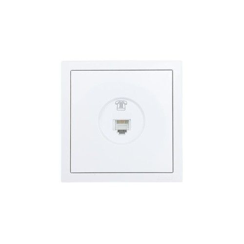 Розетка телефонная евро СП ZIMA IP20 бел. LEZARD 704-0288-137