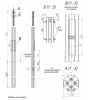 Опора ОГКлп-9.0-11 оцинк. Пересвет 00-002985