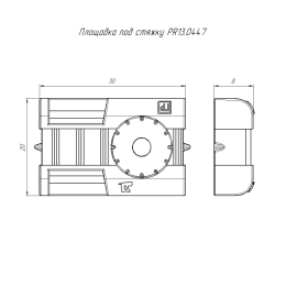 Площадка под стяжку для прямого монтажа черн. Промрукав PR13.0447