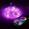 Гирлянда светодиодная "Нить" 5м RGB 220В с пультом таймер музыка управл. через мобил. прилож. Эра Б0