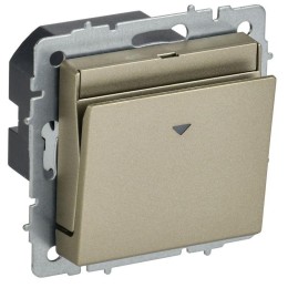 Выключатель карточный BRITE 30А ВС10-1-8-БрШ механизм шампань IEK BR-V11-0-10-K37