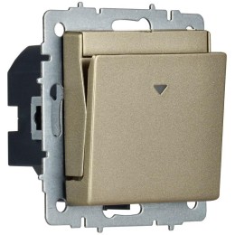 Выключатель карточный BRITE 30А ВС10-1-8-БрШ механизм шампань IEK BR-V11-0-10-K37