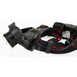 Фонарь аккумуляторный налобный E1336 1LED 4Вт фокус 4 режима аккум. 3.7В сенсорный черн. (бокс) Ultr