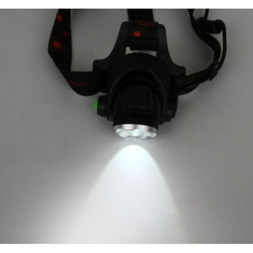 Фонарь аккумуляторный налобный E1336 1LED 4Вт фокус 4 режима аккум. 3.7В сенсорный черн. (бокс) Ultr