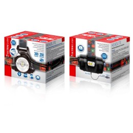 Фонарь аккумуляторный налобный E1336 1LED 4Вт фокус 4 режима аккум. 3.7В сенсорный черн. (бокс) Ultr