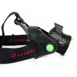 Фонарь аккумуляторный налобный E1336 1LED 4Вт фокус 4 режима аккум. 3.7В сенсорный черн. (бокс) Ultr