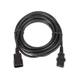 Кабель питания разъем C14 IEC 60320/разъем C13 IEC 60320 3х1кв.мм 250В 10А 5м черн. TLK TLK-PCM10-05