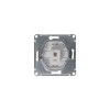 Розетка телефонная 1-м Glossa RJ11 механизм платина SE GSL001281T