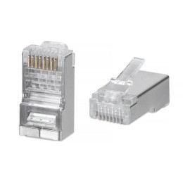 Коннектор RJ45 8P8C-SH-C6 под витую пару кат.6/7 экранир. универс. (для ож и мж кабеля) для проводни