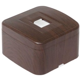 Розетка телефонная 1-м ОП Минск Phone темн. дерево EKF EGT01-034-40