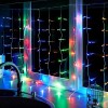 Гирлянда светодиодная "Светодиодный Дождь" 1.5х1м 96LED мультиколор 8Вт 230В IP20 с контроллером про