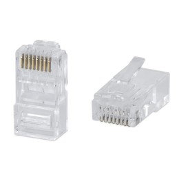 Коннектор RJ45 8P8C-C6 под витую пару кат.6 универс. (для ож и мж кабеля) для проводников s=1.05мм п