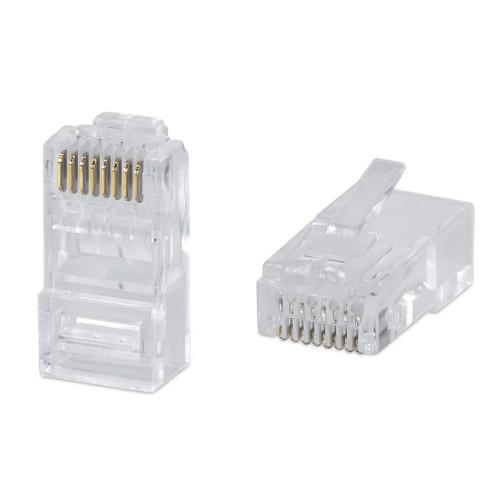 Коннектор RJ45 8P8C-C6 под витую пару кат.6 универс. (для ож и мж кабеля) для проводников s=1.05мм п