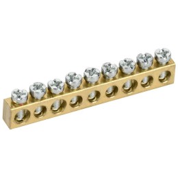 Шина нулевая 6х9 9 отверст. TEKFOR IEK TF-KP00D-SN-09