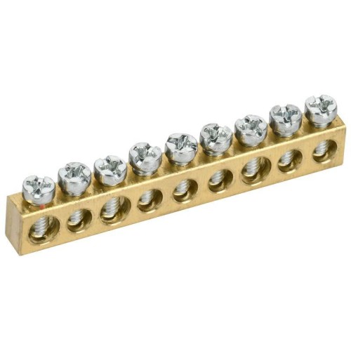 Шина нулевая 6х9 9 отверст. TEKFOR IEK TF-KP00D-SN-09