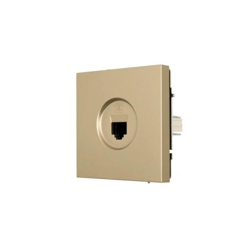 Розетка телефонная евро СП ZIMA IP20 зол. LEZARD 704-3688-137