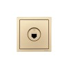 Розетка телефонная евро СП ZIMA IP20 зол. LEZARD 704-3688-137