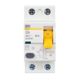 Выключатель дифференциального тока (УЗО) 2п 32А 30мА тип AC ВД1-63 KARAT IEK MDV10-2-032-030