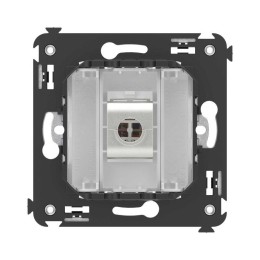 Розетка компьютерная 1-м СП Avanti "Белое облако" RJ45 кат.5E без шторок экранир. механизм DKC 44007