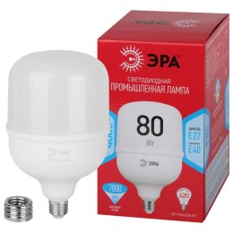 Лампа светодиодная высокомощная RED LINE LED POWER T140-80W-4000-E27/E40 R 80Вт Т140 колокол 4000К н