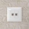 Розетка компьютерная 2-м СП Avanti "Белое облако" RJ45 кат.5E без шторок экранир. механизм DKC 44007