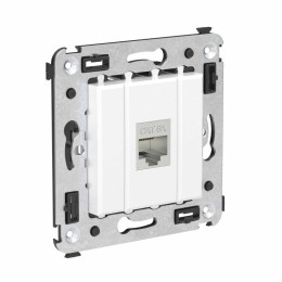 Розетка компьютерная 1-м СП Avanti "Белое облако" RJ45 кат.6A без шторок экранир. механизм DKC 44007