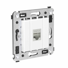 Розетка компьютерная 1-м СП Avanti "Белое облако" RJ45 кат.6 без шторок экранир. механизм DKC 440079