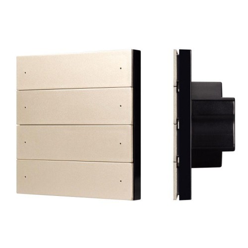 Панель кнопочная SMART-DMX512-801-22-8G-8SC-DIM-IN Gold (230В 2.4G) (IP20 пластик) INTELLIGENT ARLIG