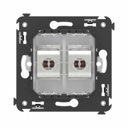 Розетка компьютерная 2-м СП Avanti "Белое облако" RJ45 кат.6 без шторок экранир. механизм DKC 440079