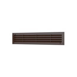Решетка вентиляционная ДП фланец 420х73 переточная 450х91 пластик Brown ERA 4409ДП кор