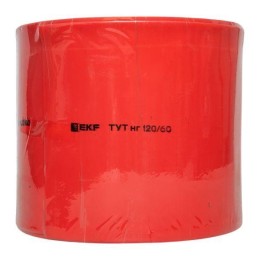 Трубка термоусадочная ТУТ нг 120/60 красн. PROxima (уп.25м) EKF tut-120-r