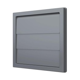 Выход стенной КФ фланец d150/160 жалюзи 190х190 ASA Gray ERA STREETLINE 1919К15.16Ф сер