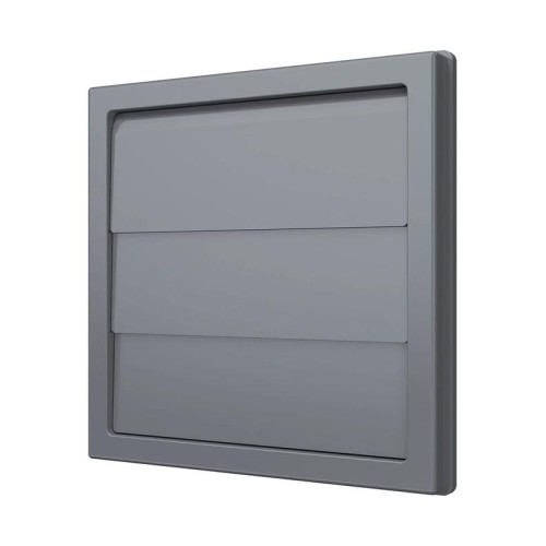 Выход стенной КФ фланец d150/160 жалюзи 190х190 ASA Gray ERA STREETLINE 1919К15.16Ф сер