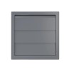 Выход стенной КФ фланец d150/160 жалюзи 190х190 ASA Gray ERA STREETLINE 1919К15.16Ф сер