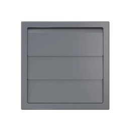 Выход стенной КФ фланец d150/160 жалюзи 190х190 ASA Gray ERA STREETLINE 1919К15.16Ф сер