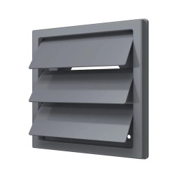 Выход стенной КФ фланец d150/160 жалюзи 190х190 ASA Gray ERA STREETLINE 1919К15.16Ф сер