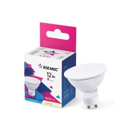 Лампа светодиодная GU10 12Вт 174-265В 3000К КОСМОС LkecLED12wGU10C30