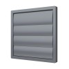 Выход стенной КФ фланец d200 жалюзи 242х242 ASA Gray ERA STREETLINE 2424К20Ф сер
