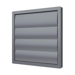 Выход стенной КФ фланец d200 жалюзи 242х242 ASA Gray ERA STREETLINE 2424К20Ф сер