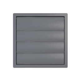 Выход стенной КФ фланец d200 жалюзи 242х242 ASA Gray ERA STREETLINE 2424К20Ф сер